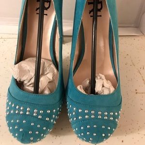 "Slip-On Heels With Studs